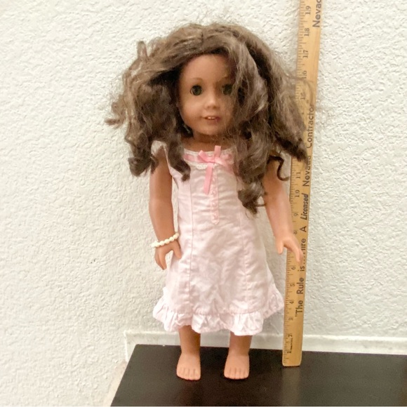 2014 AMERICAN DOLL Truly Me? Brunette Curly Hair Hazel Eyes 18” Girl Doll - Picture 3 of 16